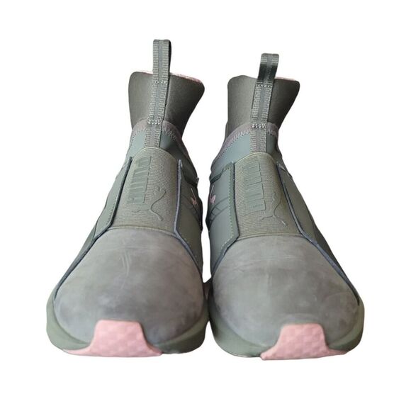 PUMA Fierce NBK Naturals Hunter Green Cameo Brown Pink Kylie Jenner Women SZ 7 - Picture 3 of 8
